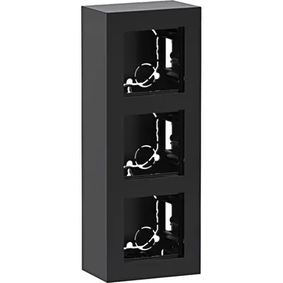 Hager Berker behuizing 3v hoog opb a8 zw gl (WAD8310BG)