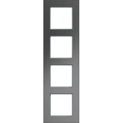 Hager Berker afd.r. 4v vert a.8 rvs staal (WAD8400ESV)