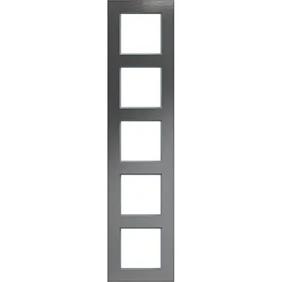 Hager Berker afd.r. 5v vert a.8 rvs staal (WAD8500ESV)
