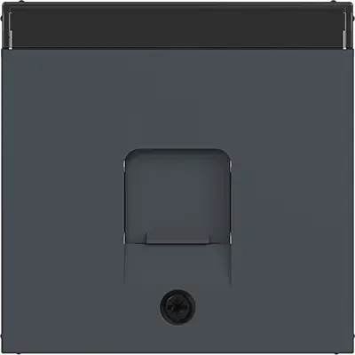 Hager Berker centraalplaat voor draagring modulair jack 1-voudig A1/A8/C1/C8 antraciet mat (WAF1160AT)