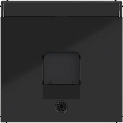 Hager Berker cpl. keyst. 1v tekst zw. gl (WAF1160BG)