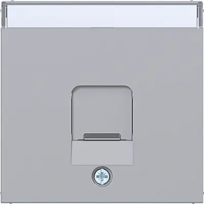 Hager Berker centraalplaat voor draagring modulair jack 1-voudig A1/A8/C1/C8 titaan (WAF1160TA)