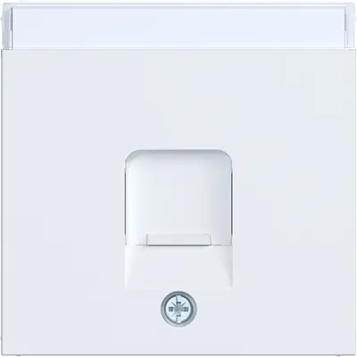 Hager Berker centraalplaat voor draagring modulair jack 1-voudig A1/A8/C1/C8 lichtwit mat (WAF1160WM)