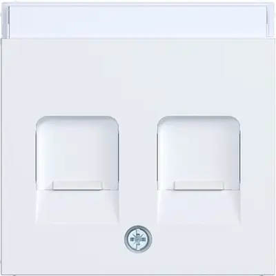 Hager Berker cpl. keyst. 2v tekst wit m (WAF1161WM)