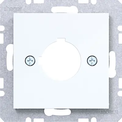 Hager Berker cpl. 22.5mm /s.1/b/q/k wit gl. (WAF1172WG)