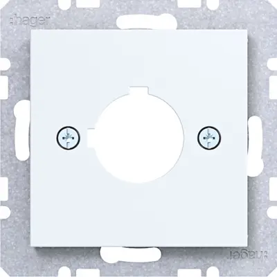 Hager Berker cpl. 22.5mm /s.1/b/q/k wit m (WAF1172WM)