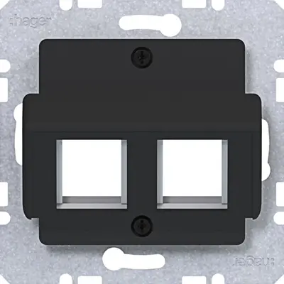 Hager Berker cpl. 2v amp. zw.mt. (WAF2164BM)