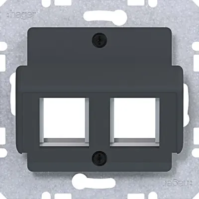 Hager Berker cpl. 2v krone /s/b/q/k antr. (WAF2165AT)