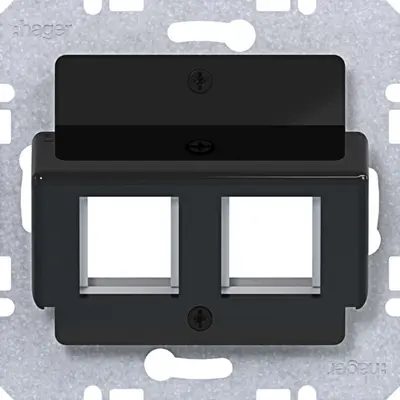 Hager Berker cpl. 2v krone /s/b/q/k zw. gl. (WAF2165BG)