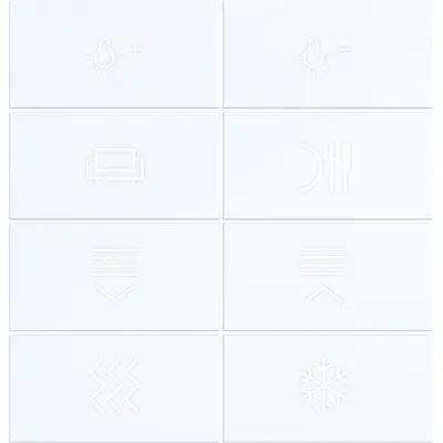 Hager Berker afd. knx dr. 8v. verl. wit gl (WAK7218WG)