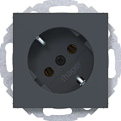 Hager Berker schuko-wcd 45gr steekkl. antr. (WAS1105AT)