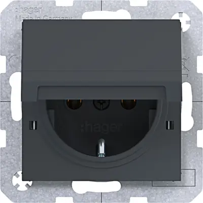 Hager Berker schuko-wcd vergr. stk. antr. (WAS1112AT)