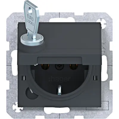 Hager Berker schuko-wcd zlf.vgr.stk. antr. (WAS1115AT)