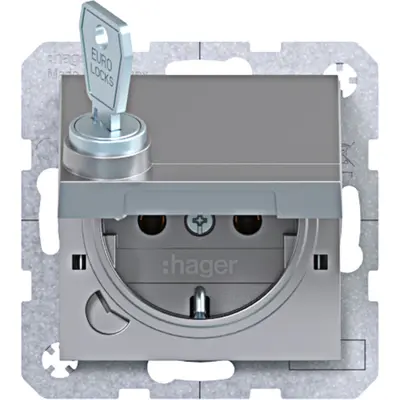 Hager Berker schuko-wcd zlf.vgr.stk. tit (WAS1115TA)