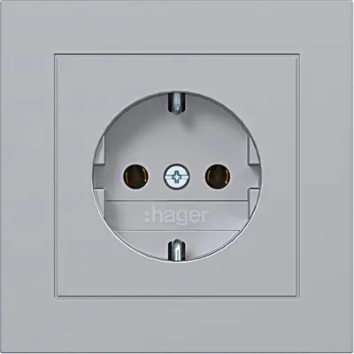 Hager Berker schuko-wcd afd.pl. stk. titaa (WAS1120TA)