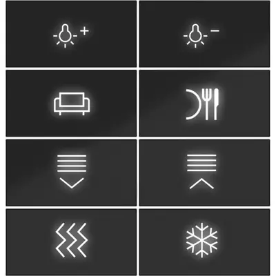 Hager Berker afd. knx dr. 8v. verl. zw. gl (WAK7218BG)