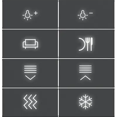 Hager Berker afd. knx dr. 8v. verl. zw. m (WAK7218BM)