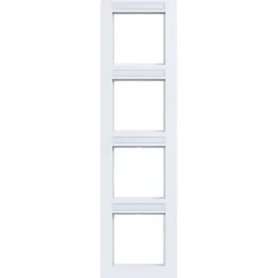 Hager Berker afd.r. 4v ver tekst a.1 wit gl (WAD6403WG)