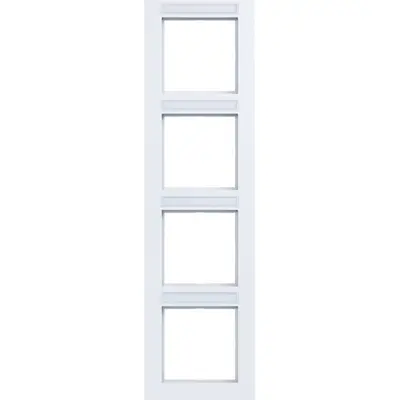 Hager Berker afd.r. 4v vert tekst a.1 wit m (WAD6403WM)