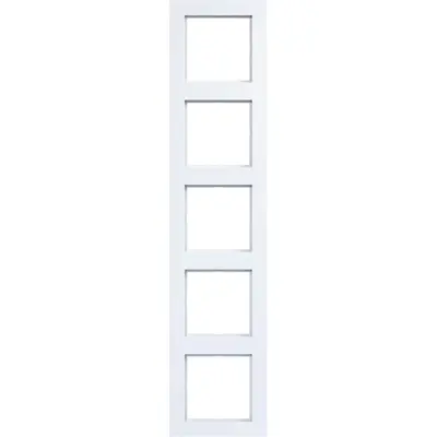 Hager Berker afd raam 5v a.1 wit gl (WAD6500WG)