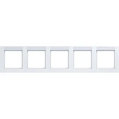 Hager Berker afd.r. 5v hor tekst a.1 wit m (WAD6502WM)