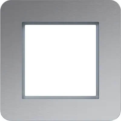 Hager Berker afdekraam 1-voudig C8 aluminium (WAD9100AL)