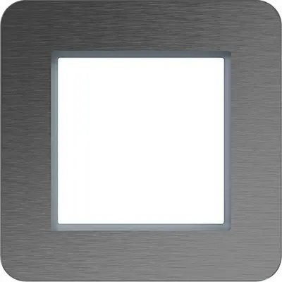 Hager Berker afd raam 1v c.8 rvs staal (WAD9100ES)