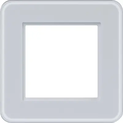 Hager Berker afd raam 1v c.8 glas wit m (WAD9100GWM)