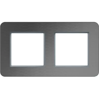 Hager Berker afd.r. 2v hor c.8 rvs staal (WAD9200ESH)