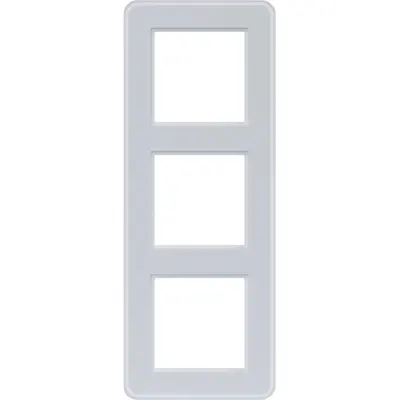 Hager Berker afdekraam 3-voudig C8 glas lichtwit mat (WAD9300GWM)