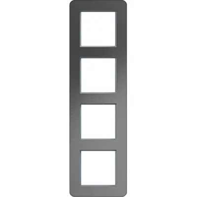 Hager Berker afd.r. 4v vert c.8 rvs staal (WAD9400ESV)