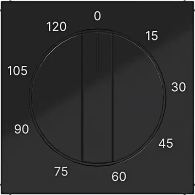 Hager Berker cpl. tijdsch. 0-120m. zw. gl (WAF1313BG)