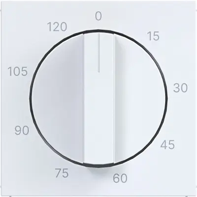 Hager Berker cpl. tijdsch. 0-120m. wit gl (WAF1313WG)