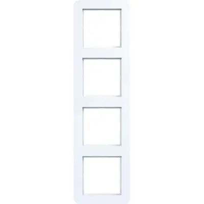 Hager Berker afd raam 4v c.1 wit gl (WAD7400WG)