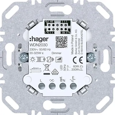 Hager Berker draai-potentiometer DALI met voeding Tunable White (WDN4030)