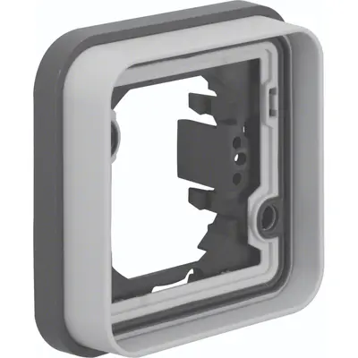 Hager Berker W1 afdekraam voor inbouwmontage 1-voudig grijs (WNA401)