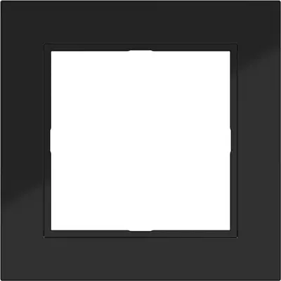 Hager Berker afdekraam 1-voudig A1 nachtzwart glans (WAD6100BG)