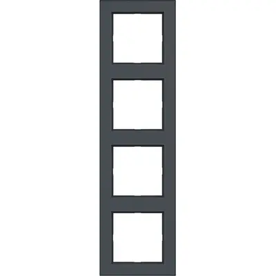 Hager Berker afdekraam 4-voudig A1 antraciet mat (WAD6400AT)