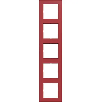 Hager Berker afdekraam 5-voudig A1 rood glans (WAD6500RG)
