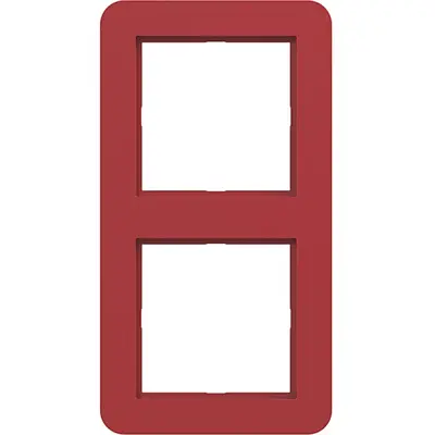 Hager Berker afdekraam 2-voudig C1 rood glans (WAD7200RG)
