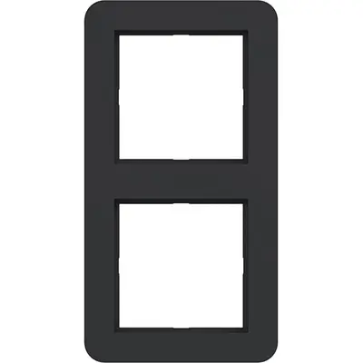 Hager Berker afdekraam 2-voudig C1 nachtzwart mat (WAD7200BM)