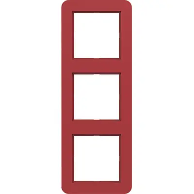 Hager Berker afdekraam 3-voudig C1 rood glans (WAD7300RG)