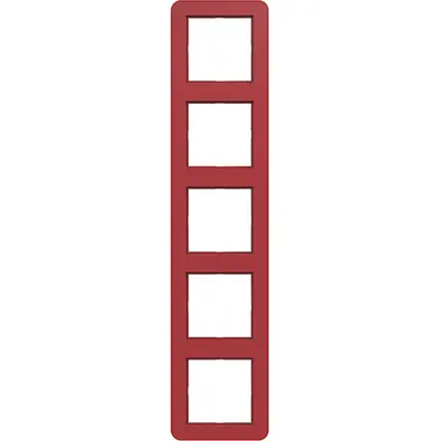 Hager Berker afdekraam 5-voudig C1 rood glans (WAD7500RG)