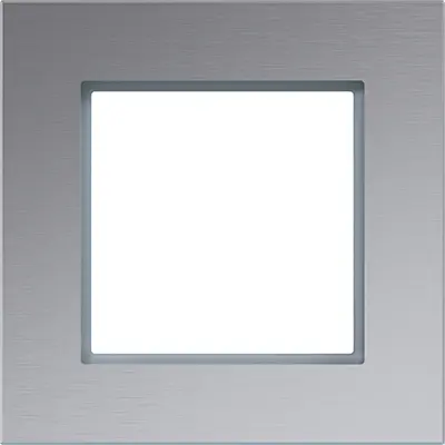 Hager Berker afdekraam 1-voudig A8 aluminium (WAD8100AL)