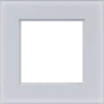 Hager Berker afdekraam 1-voudig A8 glas lichtwit mat (WAD8100GWM)