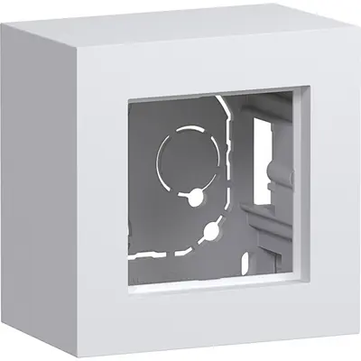 Hager Berker opbouwbak 1-voudig A8 lichtwit mat (WAD8110WM)