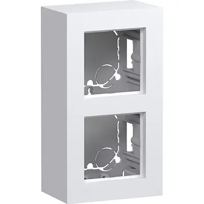 Hager Berker opbouwbak 2-voudig A8 lichtwit mat (WAD8210WM)