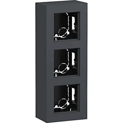 Hager Berker opbouwbak 3-voudig A8 antraciet mat (WAD8310AT)