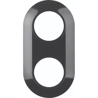 Hager Berker afdekraam 2-voudig 1930 zwart kunststof (WTD3200BG)