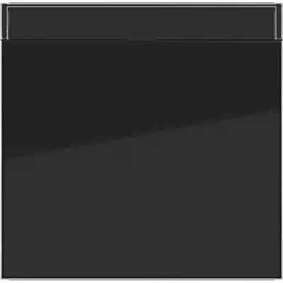 Hager Berker schakelwip tekstveld A1/A8/C1/C8 nachtzwart glans (WAW1100BG)